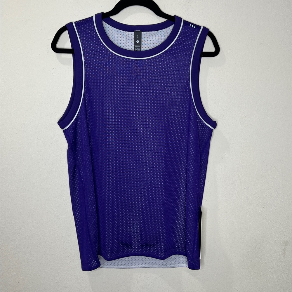 Lululemon Athletica Purple Mesh Tank Top